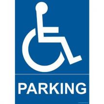 Panneau Parking + Pictogramme Handicapé Pvc 300x420mm