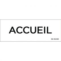 Panneau De Porte Accueil Vinyle Blanc
