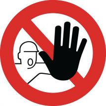 Panneau Rond Accès Interdit Pvc