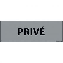 Signalisation D'information Privé Vinyle Gris
