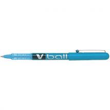 Stylo Roller V Ball Vb 5 Pointe Métal Bleu Clair