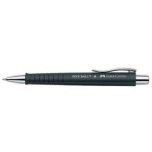 Lot de 6 - Stylo À Bille Rétractable Poly Ball Noir