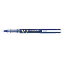 Stylo Roller V7 Hi-tecpoint Rechargeable Bleu