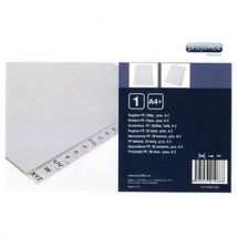 Intercalaires A4 Maxi+ 20 divisions Gris Plastique - Classement Facile et Organisé