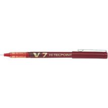 Pilot - Stylo roller Hi-Tecpoint V7 - Rouge - Pointe Moyenne 0.7mm - Encre Vive