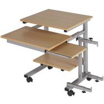 Poste Compact Mira 60cm Avec Tablette Souris Gris/anthracite