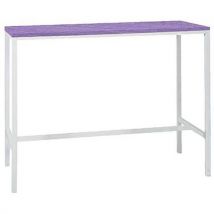 Mange Debout Loki 140x60 Cm Piét. Blanc Plateau Mauve Poudré