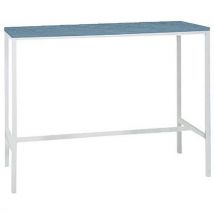 Mange Debout Loki 160x80 Cm Piét. Blanc / Plateau Cèdre Bleu
