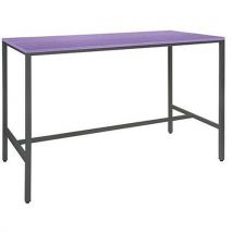 Mange Debout Loki 160x80 Cm Piét. Noir Plateau Mauve Poudré