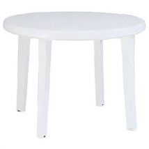Table Miami Ø 98 Cm - Blanc