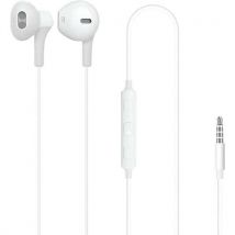 Kit Piéton Stéréo Pour Iphone 5 Et 6 Ipad Et Android – Blanc