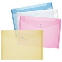 Pochette Pour Documents A5 Pp Blanc / Transparent