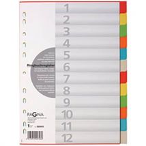 Intercalaires En Carton A4 12 Pièces 12 Couleurs