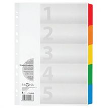 Intercalaire Carton A4 5 Touches 5 Couleurs