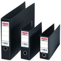 Classeur A5 Paysage Rigide maX.file Bleu Ange - 2 Anneaux 75mm - Carton Durable - Classement Bureau
