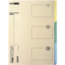 Lot de 20 - Dossier Tri-clip Format A4 3 Compartiments Paquet De 20