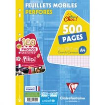 Feuillets Mobiles Perforés A4 Séyès 500 Pages