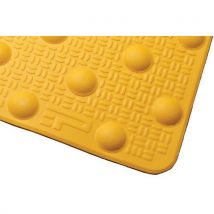 Dalle Podotactile En Résine Avec Adhésif 412 X 825 Mm Jaune