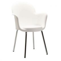Lot 4 Fauteuils Pop Empilables Blanc