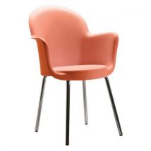 Lot 4 Fauteuils Pop Empilables Saumon