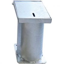 Boîtier À Sceller Poteau Inox - Verrouillage Avec Cadenas