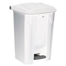 Poubelle À Pédale 80l Utilo Blanc