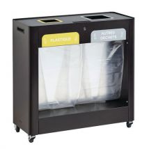 Meuble De Tri Sélectif Trimouv 2 Flux Vigipirate Manganèse