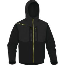 Delta Plus - Veste Softshell 3 couches Noir/Jaune - Taille M - Premium - EPI