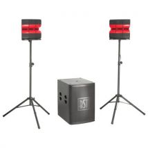 Système 2.1 Actif 1200w Avec Sub 18 + 2 Satellites Pieds - Bst