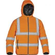 Doudoune Matelassée Orange Fluorescent L - Unisexe