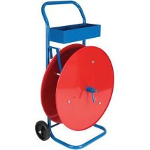 BBA Emballages - Dévidoir MULTICERCL pour feuillard plastique - Mandrin 406mm - Largeur 12-19mm - Mobile et Pratique