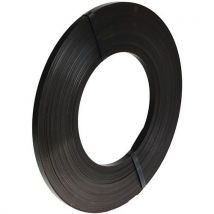 BBA Emballages - Feuillard laqué noir RW 19x0.7mm - 25kg - Acier haute résistance