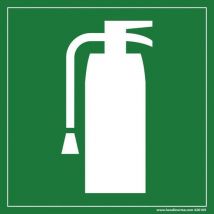 Signalétique Évacuation Extincteur Vinyle 250x250mm
