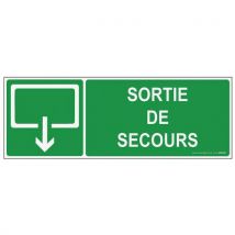 Panneaux Sortie De Secours Évacuation Pvc 350x125mm