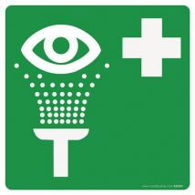 Panneau Lavage Oculaire Vinyle 125x125mm
