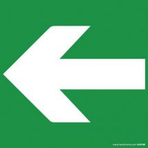Signalétique Évacuation Flèche Vinyle 125x125mm
