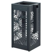Rossignol Pro - Cendrier Poubelle Bella Anti Nuisible 3L/110L Anthracite Acier 83.5cm - Gestion des déchets durable