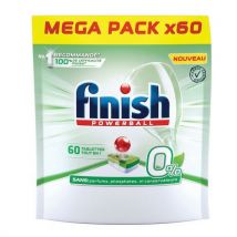 Finish 60 Pastilles 0% Tout En Un