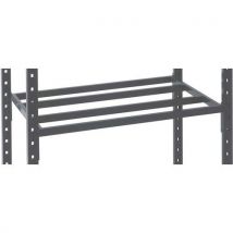 Manorga - Tablette tubulaire Combi-Plus - 1260x400 mm - Charge 460 kg - Montage sans outils - Gris foncé