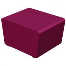 Pouf 1 Place Maldiv Tissu Polyester Magenta