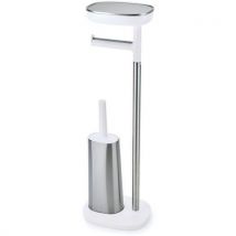 Support Rouleaux Toilette+brosse Easystore Butlerplus-argent