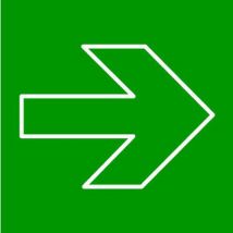 Plaque Pictogramme Fleche Droite Ou Gauche