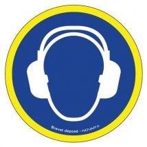 Panneau Haute Visibilité - Port Casque Antibruit - 30cm