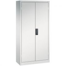 Armoire à portes battantes charges lourdes - 4 tablettes L93 H195 P40 T. 7035 - CP