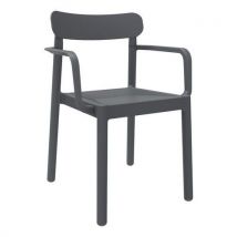 Fauteuils Elba Polypropylène - Gris Foncé