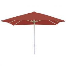 Parasol 3 X 3 M Mât Alu Toile Polyester - Bordeaux