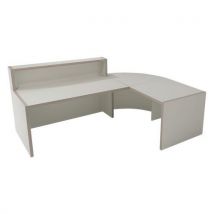 Banque Accueil Rehaussée Moyo Arrondi Pmr À Droite Blanc