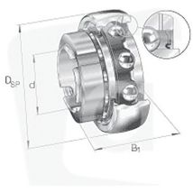INA - Roulement auto-aligneur GSH20-2RSR-B - Ø intérieur 20mm Ø extérieur 47mm Épaisseur 28mm - Transmission mécanique