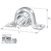 INA - Paliers à semelle auto-aligneur PB17-XL - Ø intérieur 17 mm - Transmission mécanique robuste