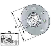 INA - Paliers auto-aligneurs PME25-XL-N - Ø intérieur 25mm, Ø extérieur 115mm - Transmission mécanique